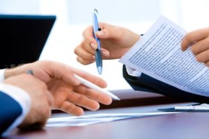 signing contracts