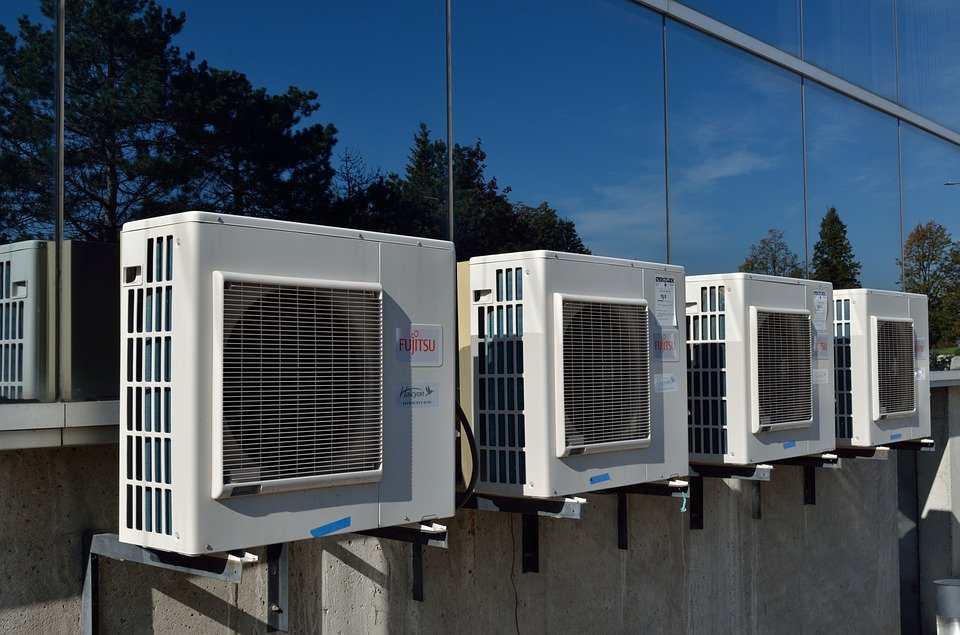 an outdoor ac unit