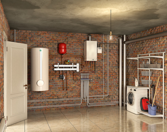 basement as laundry room